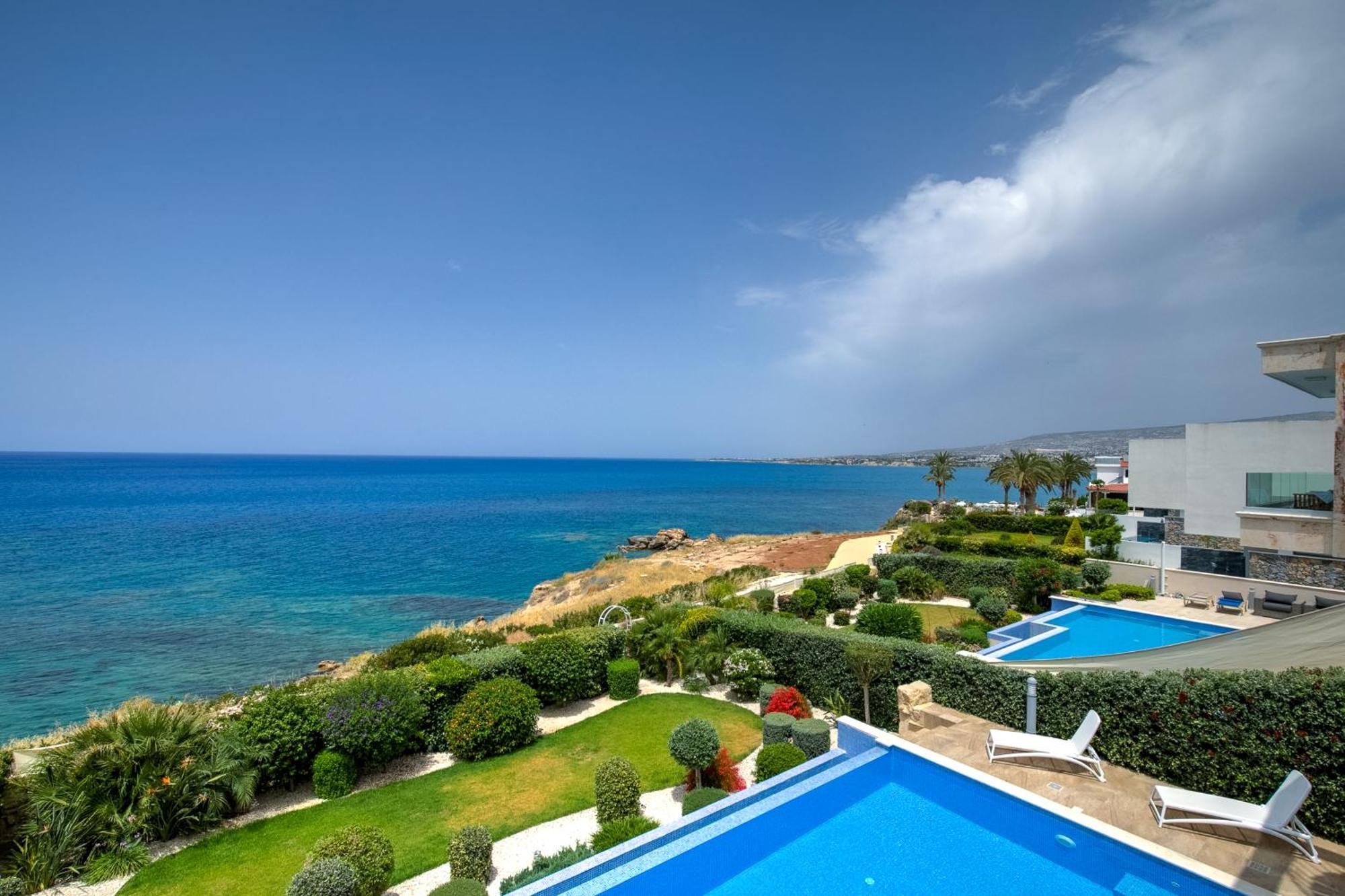 Olymp Luxury Villa D - Luxury Escape With Direct Beach Access And Unique Sunsets Pafos Dış mekan fotoğraf