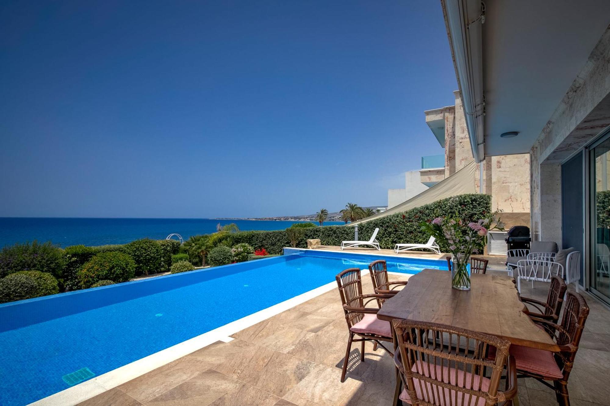 Olymp Luxury Villa D - Luxury Escape With Direct Beach Access And Unique Sunsets Pafos Dış mekan fotoğraf